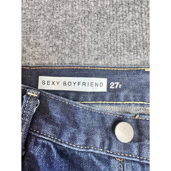 Gap Women's Jeans Size 27R 1969 Sexy Boyfriend Japanese Selvedge Dark Wash - Picture 4 of 8